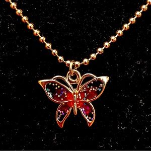 Necklace Butterfly 🦋 Silver Tone girls